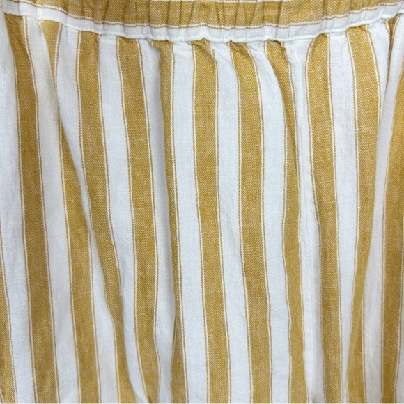 Madewell Huston Yellow & White Stripe Pull On Pants - Picture 8 of 11